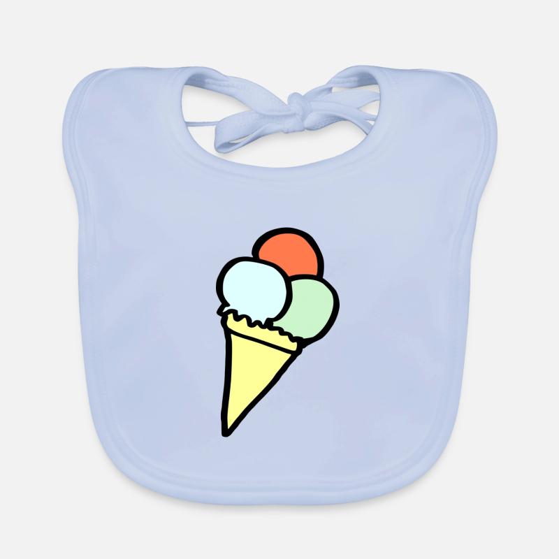 Farbiges Eis Baby Bio-Lätzchen