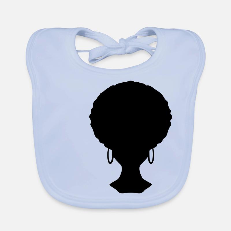 Afro Look Frisur Baby Bio-Lätzchen