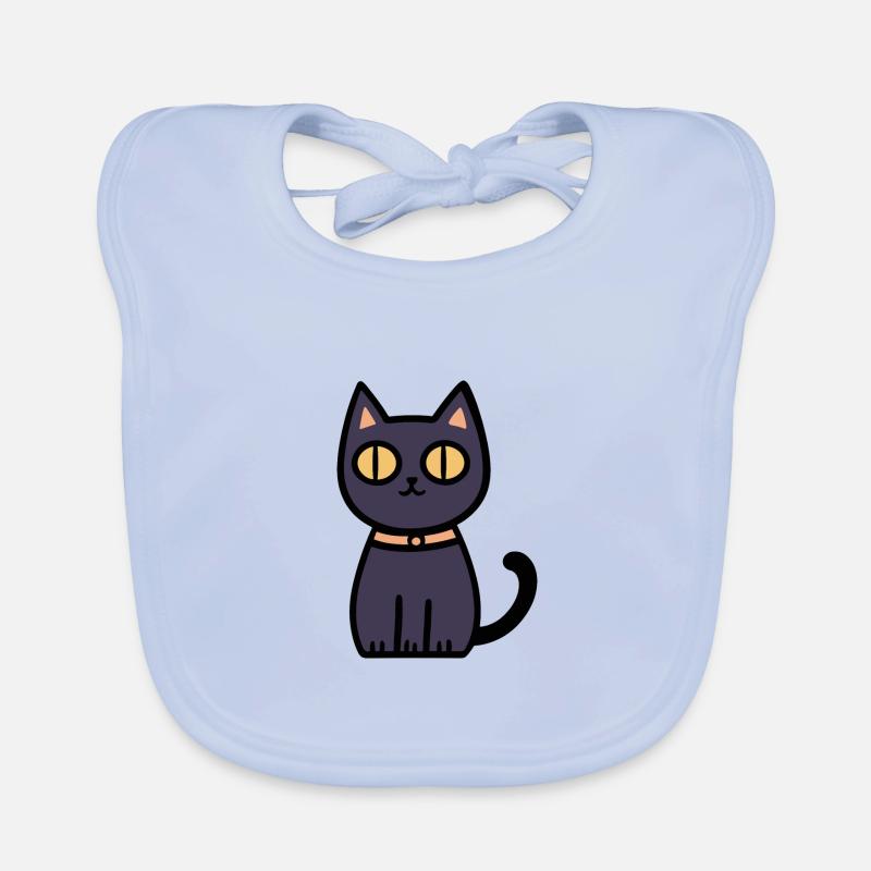 Chat Halloween Chat Bavoir bio Bébé