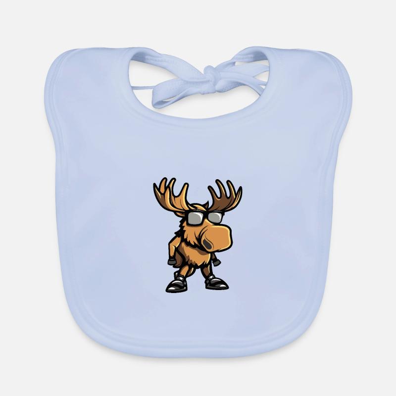 Elch Cool Comic Baby Bio-Lätzchen