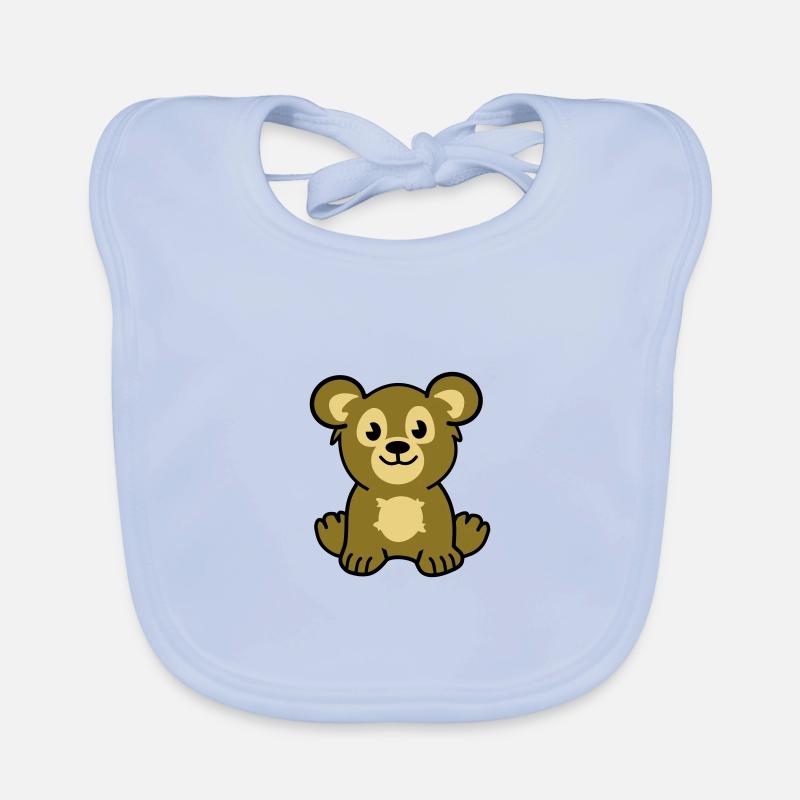 Cute bear Organic Baby Bibs