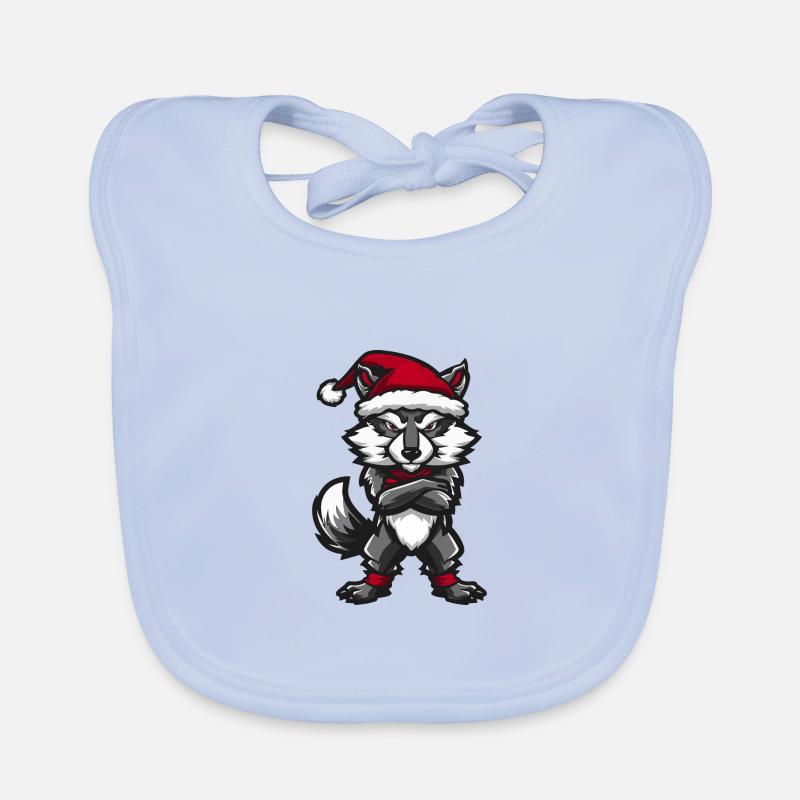 Loup Noël Bavoir bio Bébé