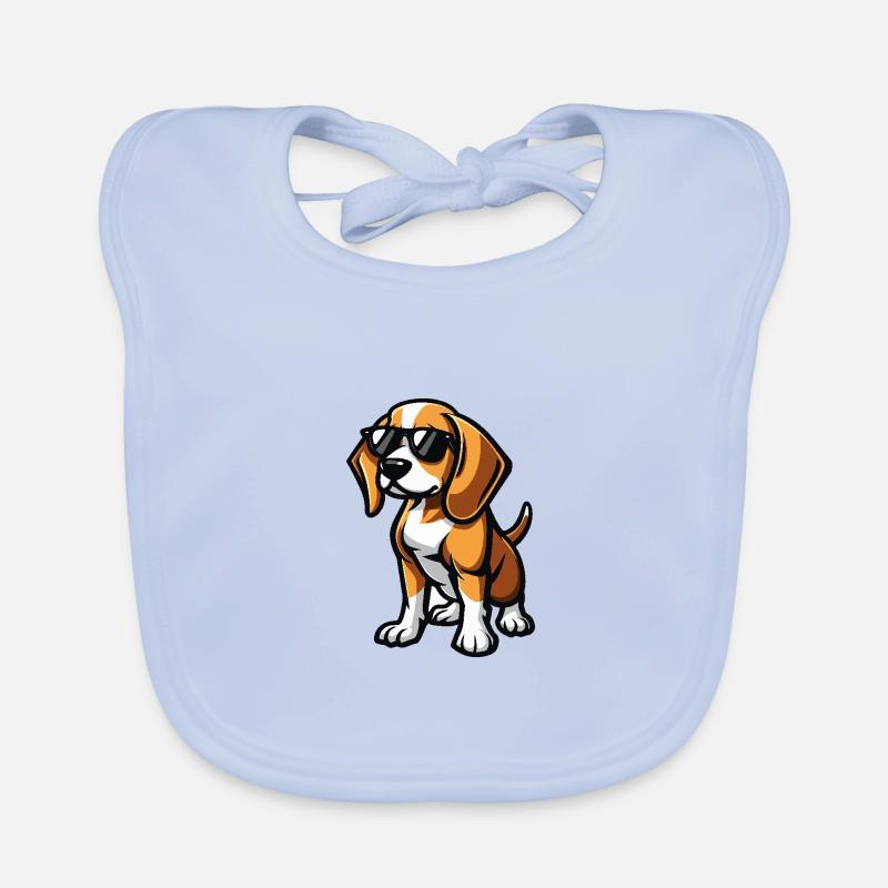 Beagle Hunde Cool Comic Baby Bio-Lätzchen