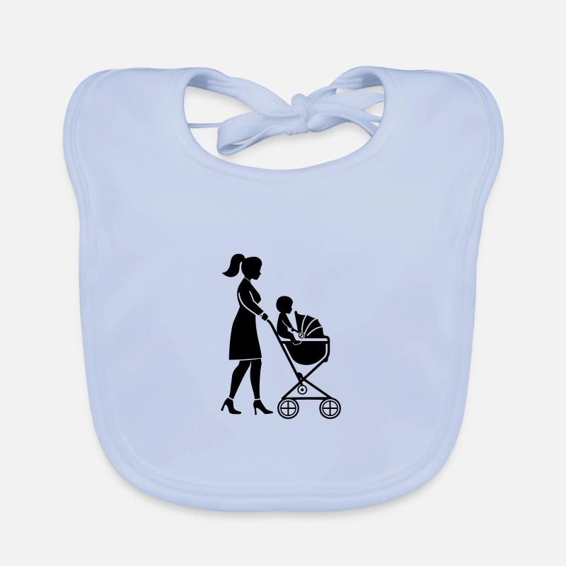 Maman poussette bébé Bavoir bio Bébé