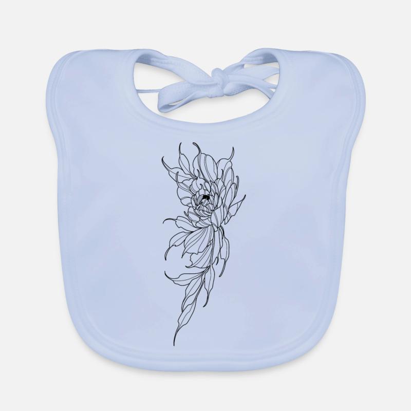 Fleur Bavoir bio Bébé
