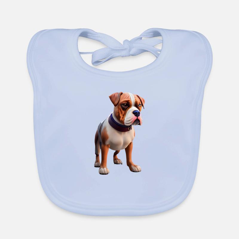 Deutscher Boxer Hund - Boxer Hund Baby Bio-Lätzchen