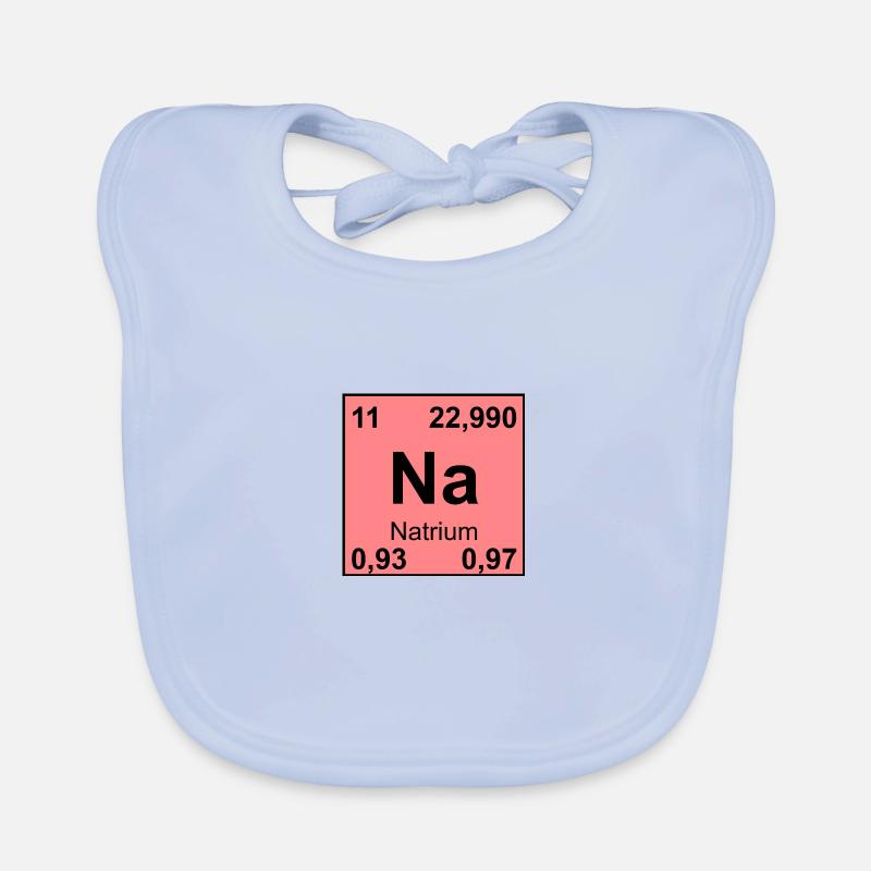 11 Natrium - Baby Bio-Lätzchen - sky Blue