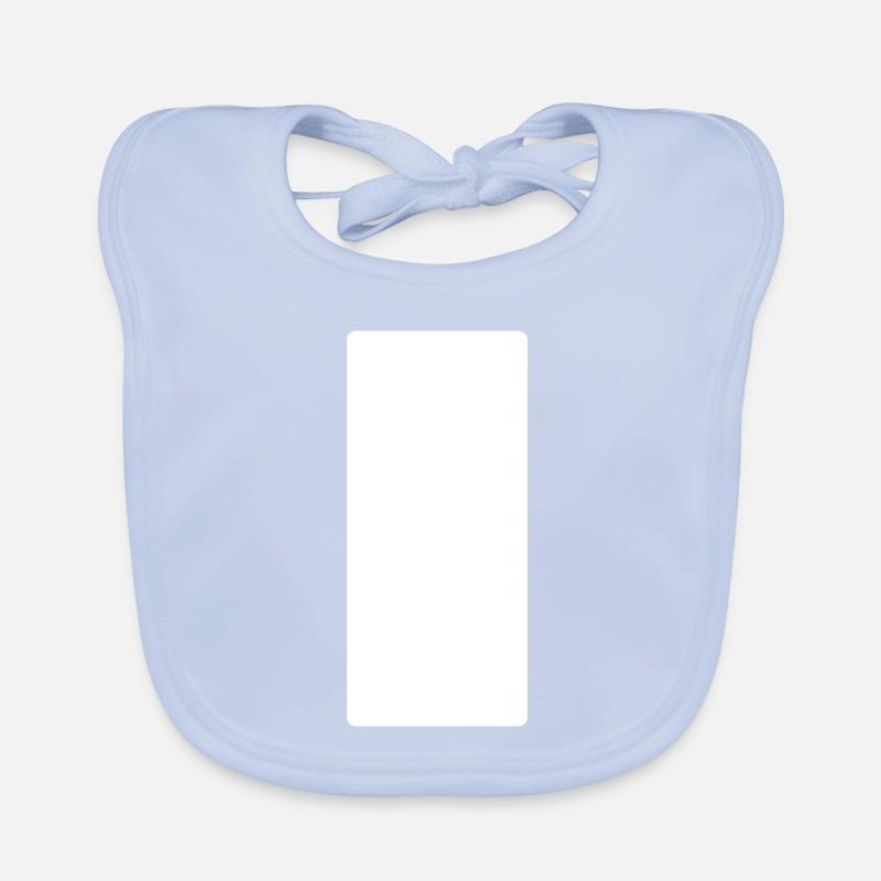 Le cinquième élément est un rectangle en blanc. Bavoir bio Bébé