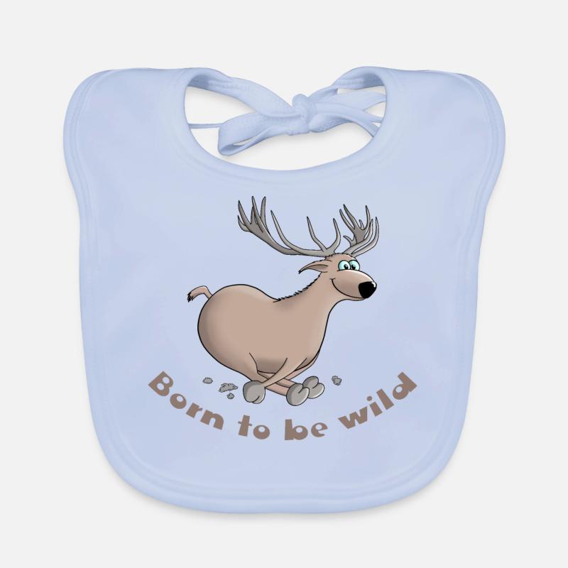 Cerf drôle Bavoir bio Bébé