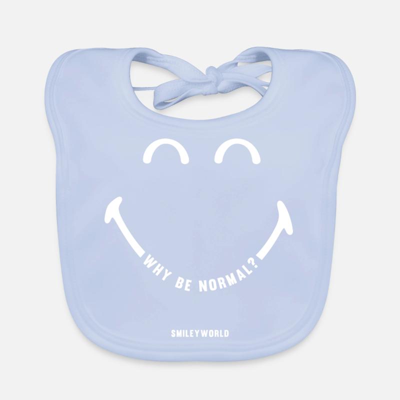 SmileyWorld Why Be Normal? Bavoir bio Bébé
