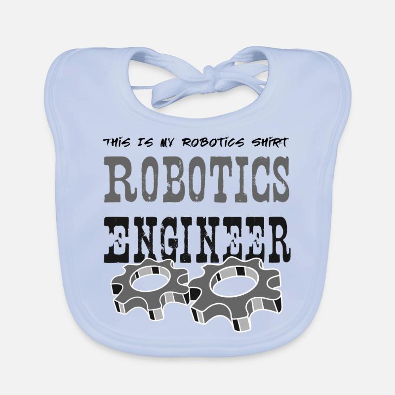 Robot Engineer Robotics Ironic Saying Organic Baby Bibs