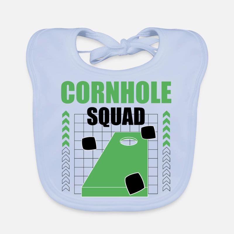 Sac à lancer avec citation ironique de Cornhole Bavoir bio Bébé