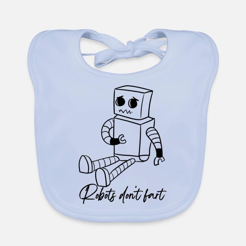 Les robots ne pètent pas | Les robots ne pètent pas Bavoir bio Bébé
