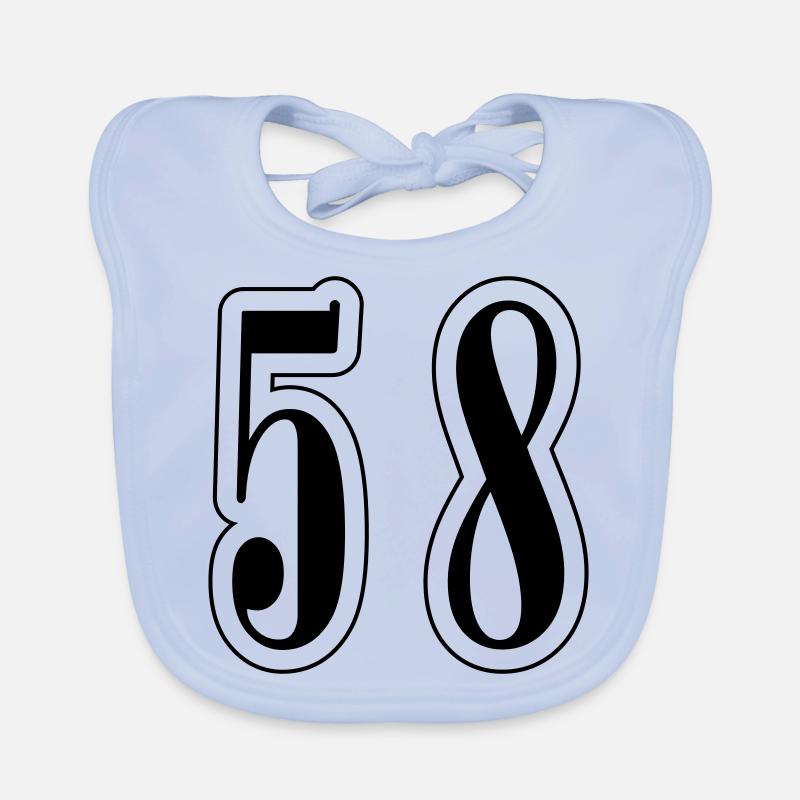 58 Symbole numérique Bavoir bio Bébé