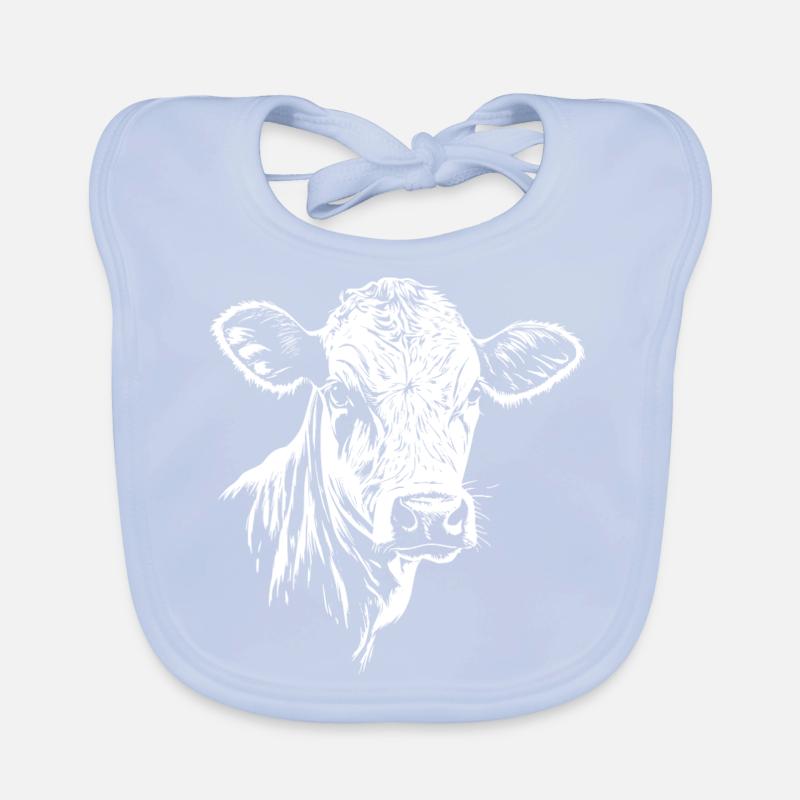 Graphique de la vache Bavoir bio Bébé