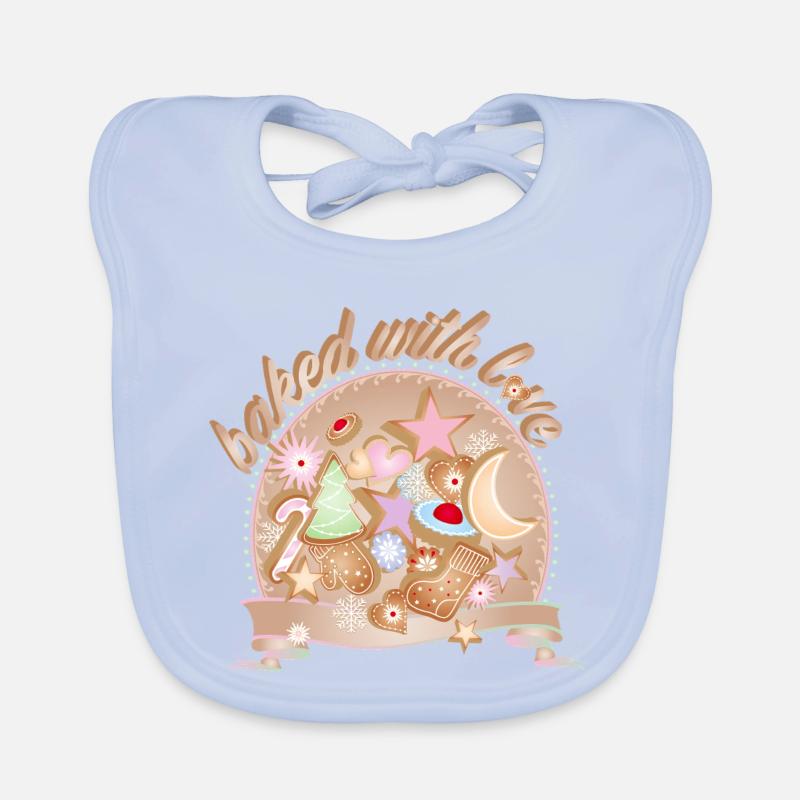 Biscuits de Noël colorés – cuits avec amour Bavoir bio Bébé