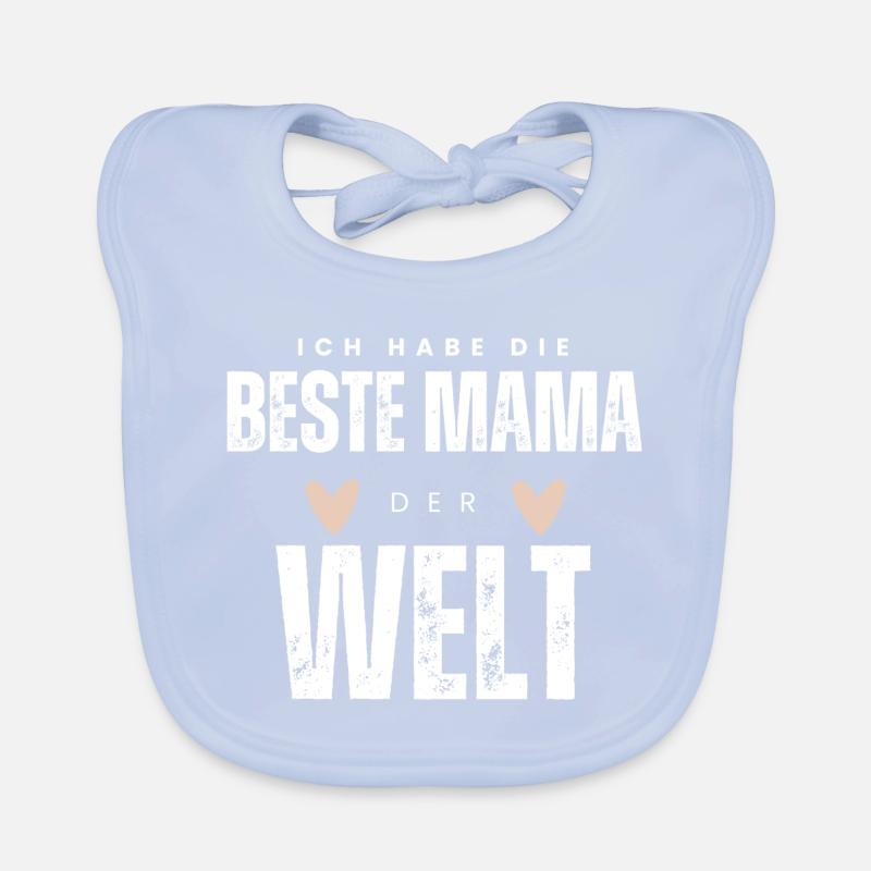 BESTE MAMA - Baby Geschenkidee Muttertag Baby Bio-Lätzchen