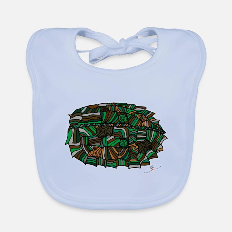 Turtles protective armor Organic Baby Bibs