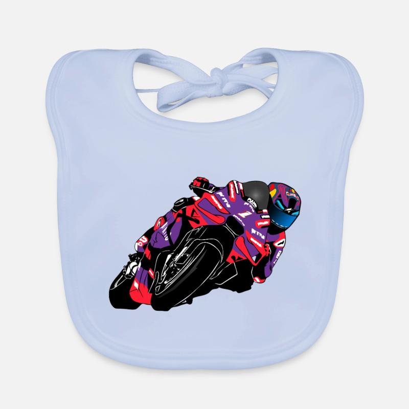 Motorradrennen - Superbike Baby Bio-Lätzchen