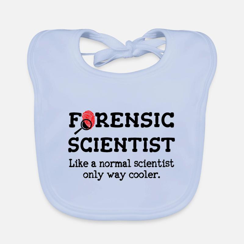 Forensic Scientist, Forensic science Investigator Organic Baby Bibs