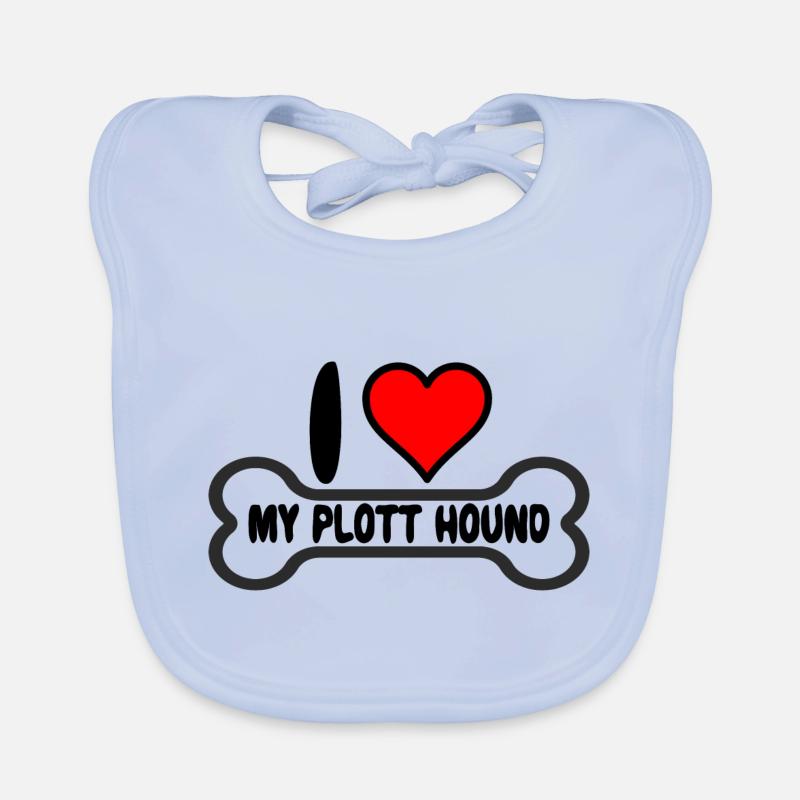 Plott Hound Plotthound Maman j’aime mon Bavoir bio Bébé