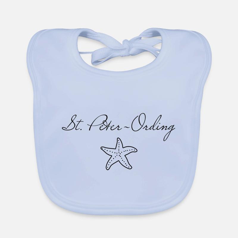 St. Peter-Ording starfish Organic Baby Bibs