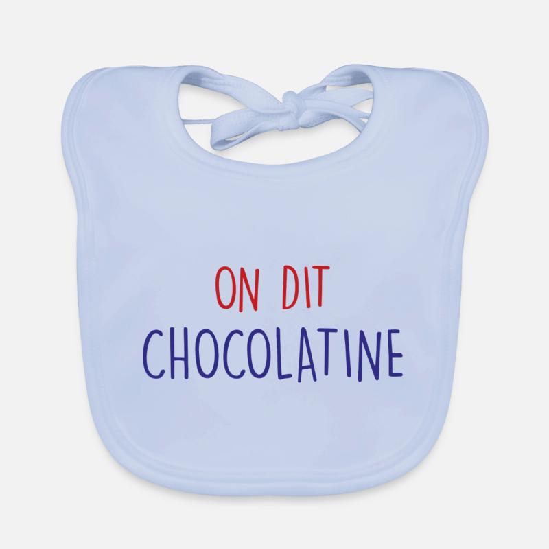 on dit chocolatine Bavoir bio Bébé