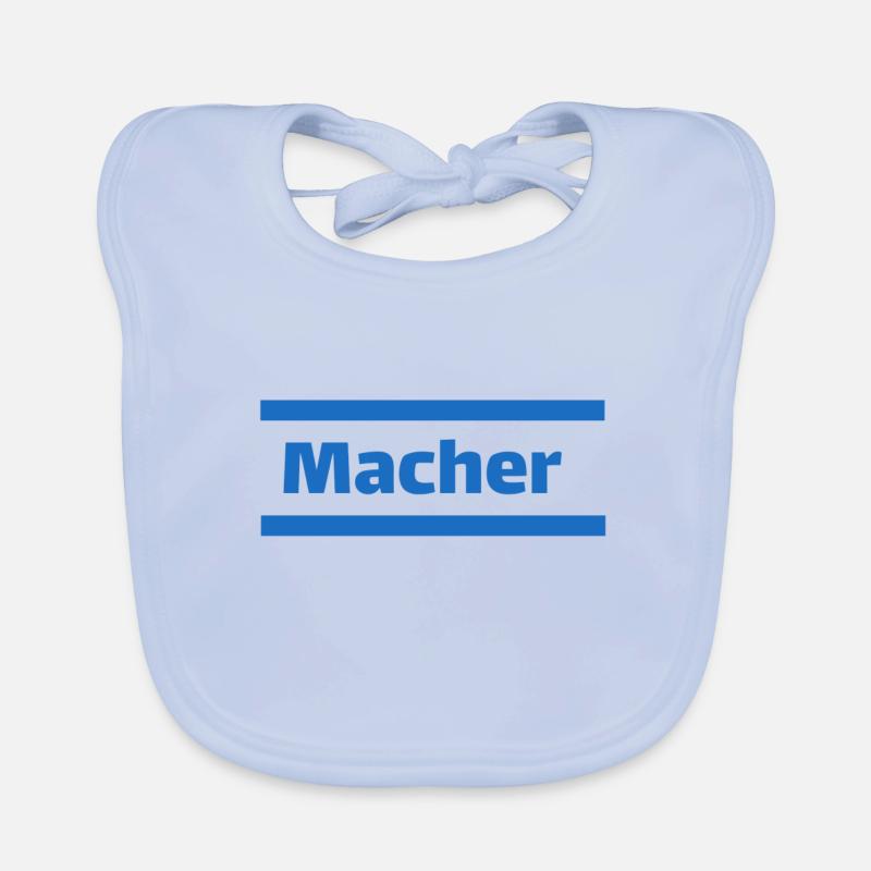 Macher - Ich bin ein Macher Baby Bio-Lätzchen