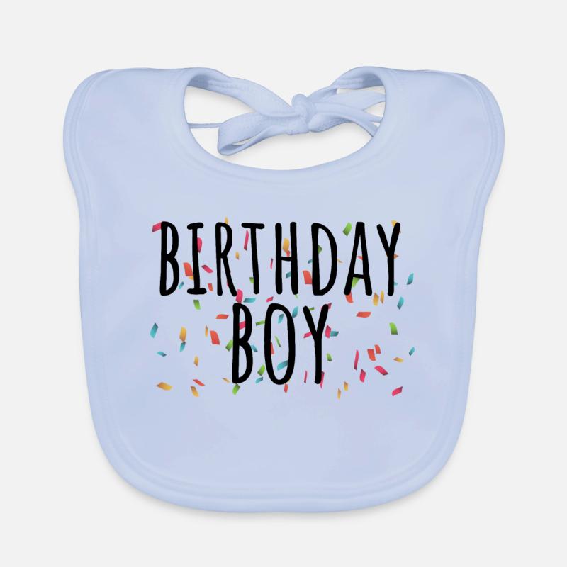 GARÇON D'ANNIVERSAIRE Bavoir bio Bébé