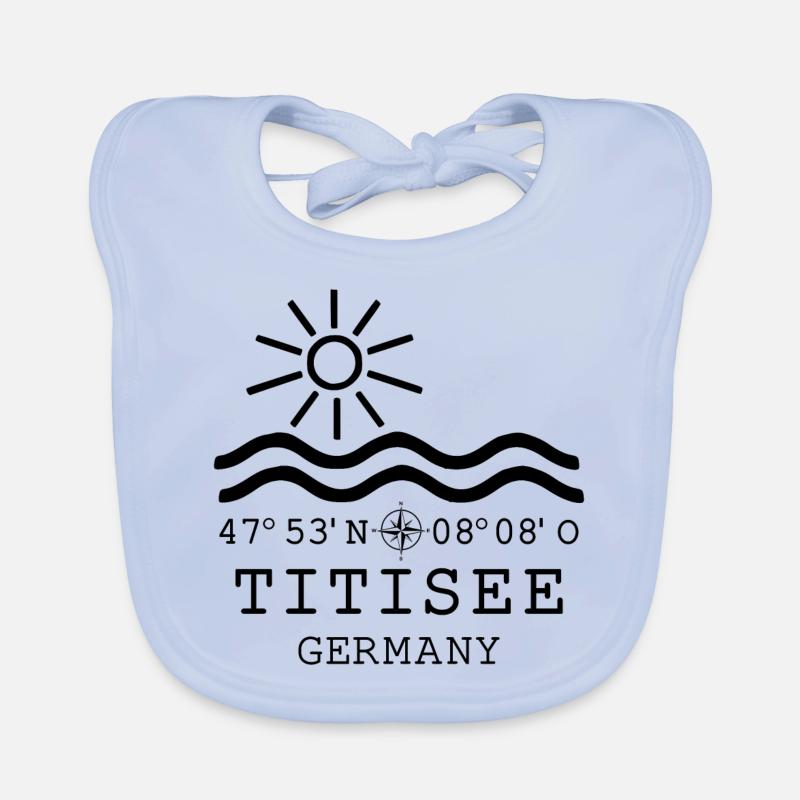 Titisee Neustadt Black Forest coordinates Organic Baby Bibs