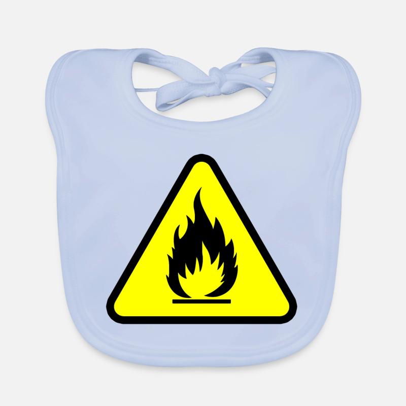 FIRE SHIRT Organic Baby Bibs