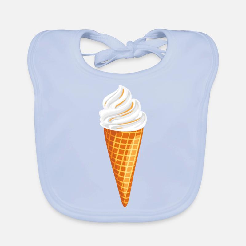 Eis mit Karamell Baby Bio-Lätzchen