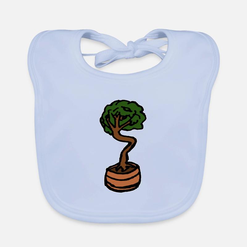 Kleiner Baum Bonsai Baby Bio-Lätzchen
