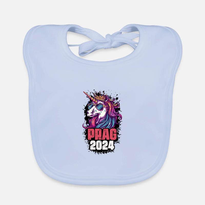 Licorne de Prague 2024 Bavoir bio Bébé