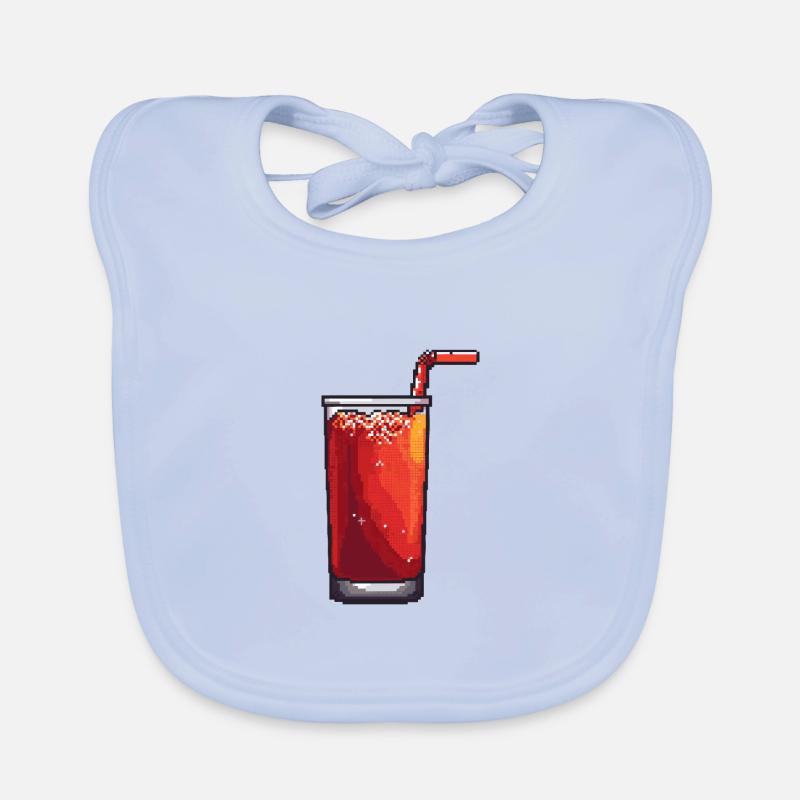 Soft drink Pixel Gamer Organic Baby Bibs