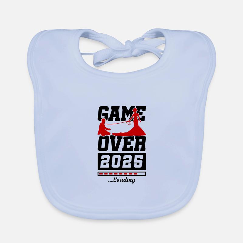 Hochzeit Loading 2025 Game Over Baby Bio-Lätzchen