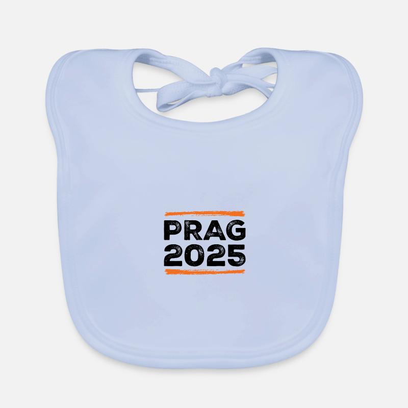 Prag 2025 Spruch Baby Bio-Lätzchen