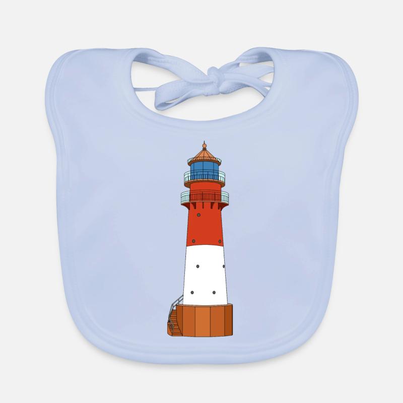 Leuchtturm Büsum Baby Bio-Lätzchen