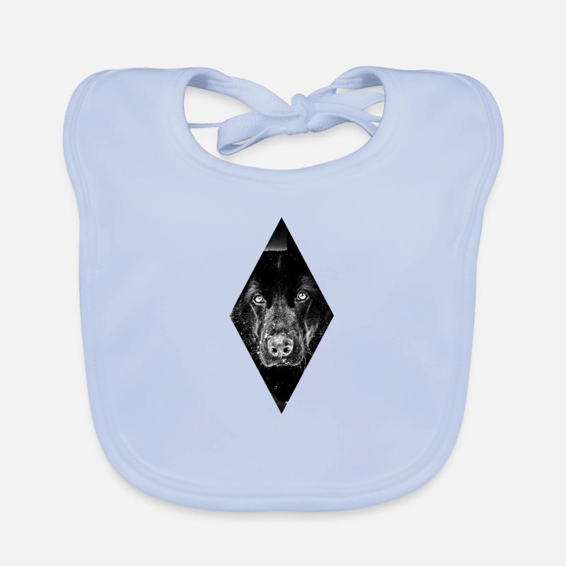 Schäferhund Baby Bio-Lätzchen