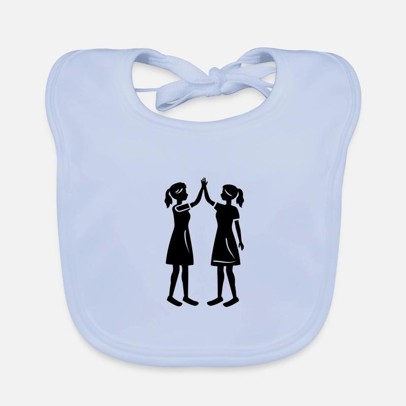 Amitié Filles Meilleur Ami Bavoir bio Bébé