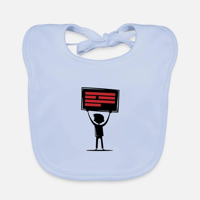 Botschaft Demonstration Baby Bio-Lätzchen