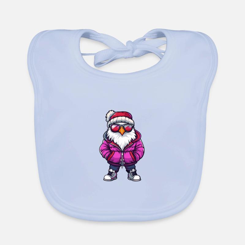 Eagle Winter Comic Organic Baby Bibs