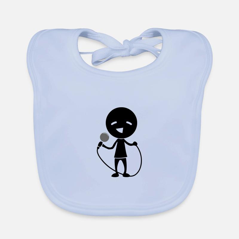 Chanteur avec micro Bavoir bio Bébé