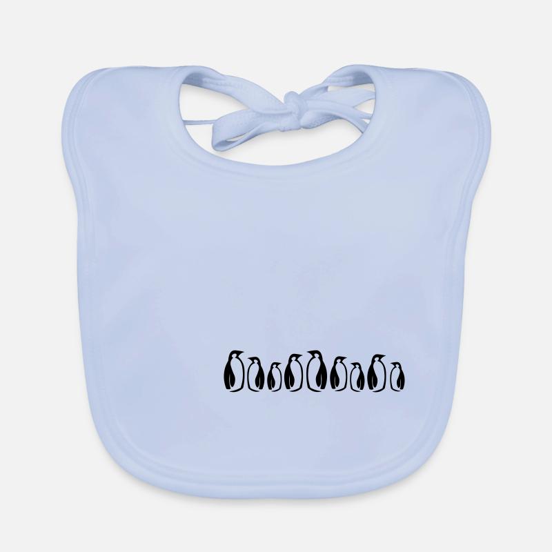 Penguin colony gift idea Organic Baby Bibs