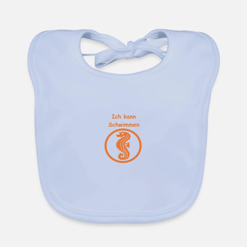 Seepferdchen Baby Bio-Lätzchen
