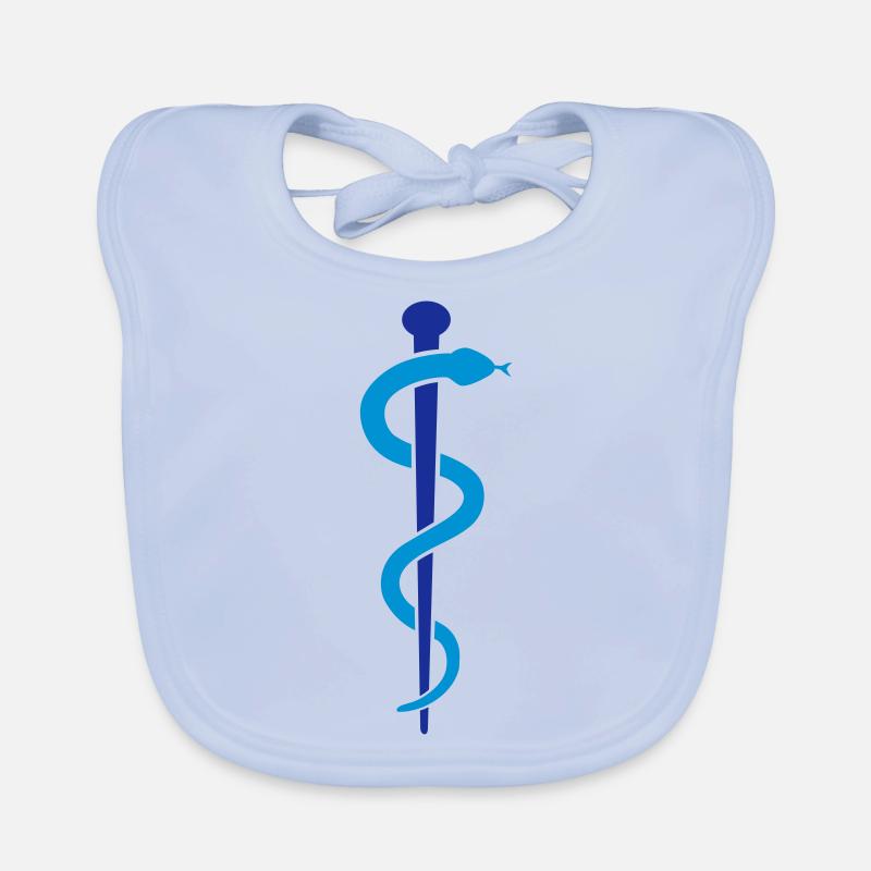 (aeskulapstab_2c) Baby Bio-Lätzchen