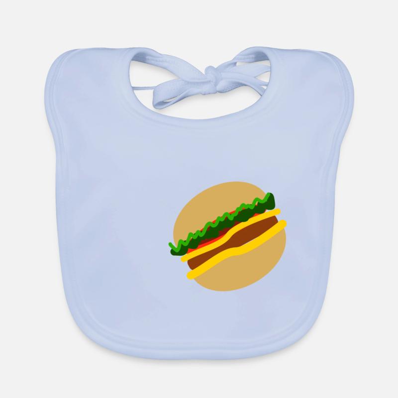 Symbole Burger Bavoir bio Bébé