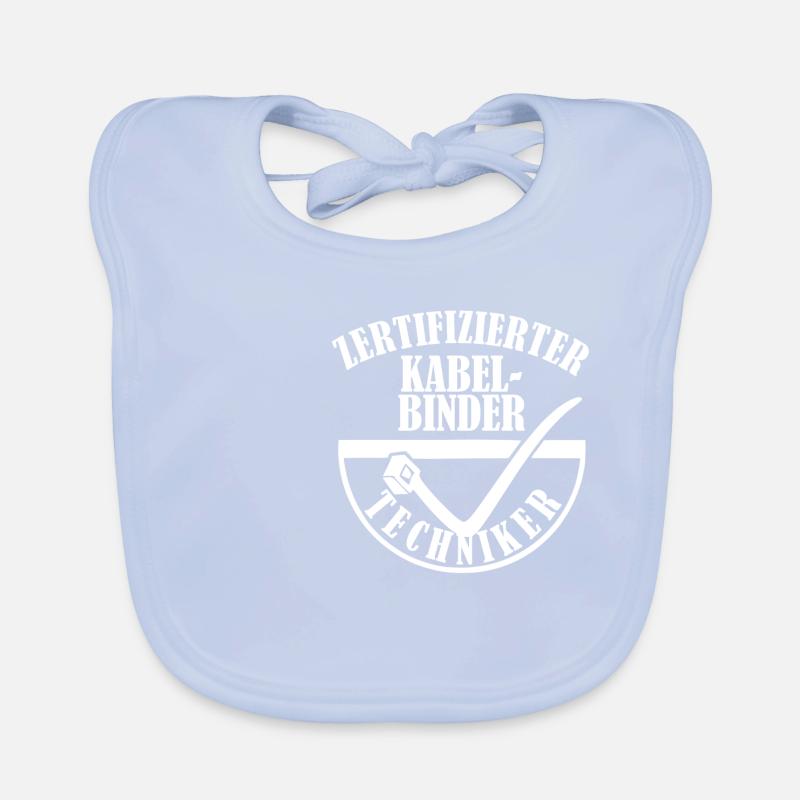 Certified Cable Tie Technician Organic Baby Bibs