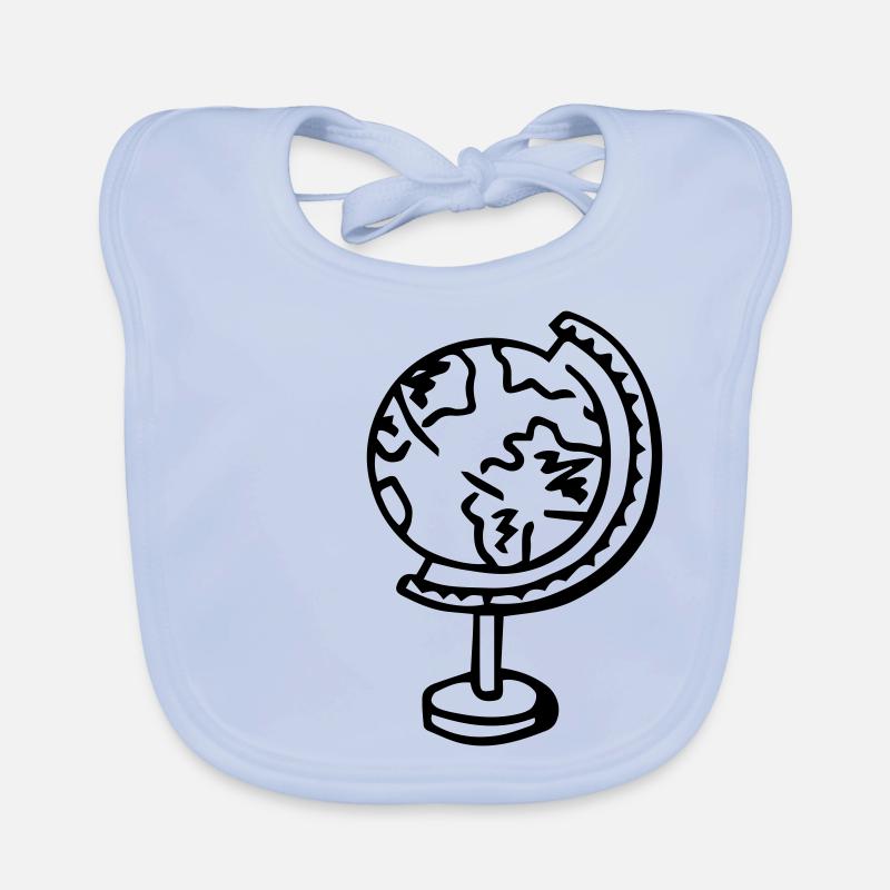 Globus Erdkugel Geschenkidee Baby Bio-Lätzchen