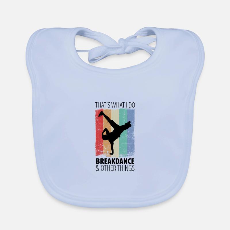Breakdance Breakdancer Hip Hop Geschenk Baby Bio-Lätzchen